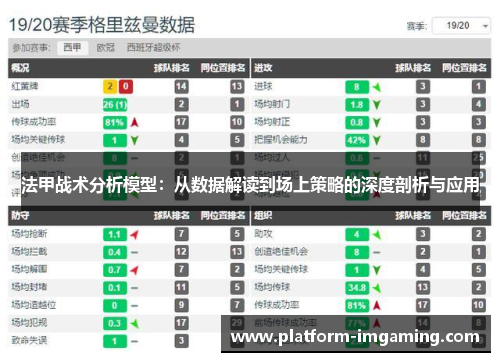 法甲战术分析模型：从数据解读到场上策略的深度剖析与应用