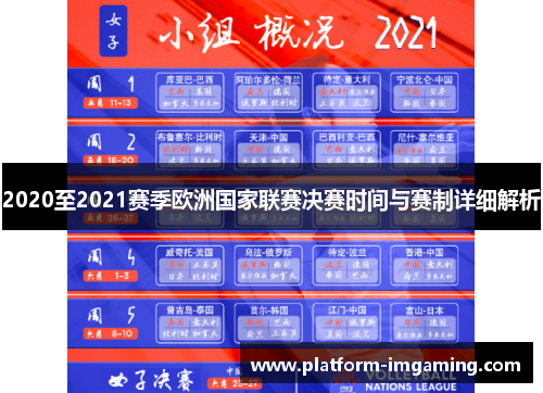 2020至2021赛季欧洲国家联赛决赛时间与赛制详细解析