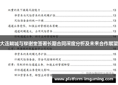 大连鲲城与穆谢奎签署长期合同深度分析及未来合作展望