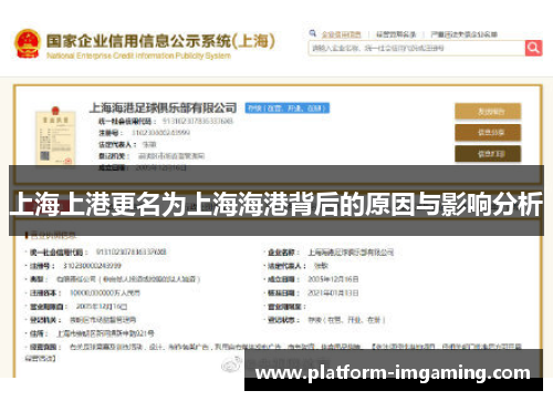 上海上港更名为上海海港背后的原因与影响分析