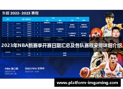 2023年NBA新赛季开赛日期汇总及各队赛程安排详细介绍